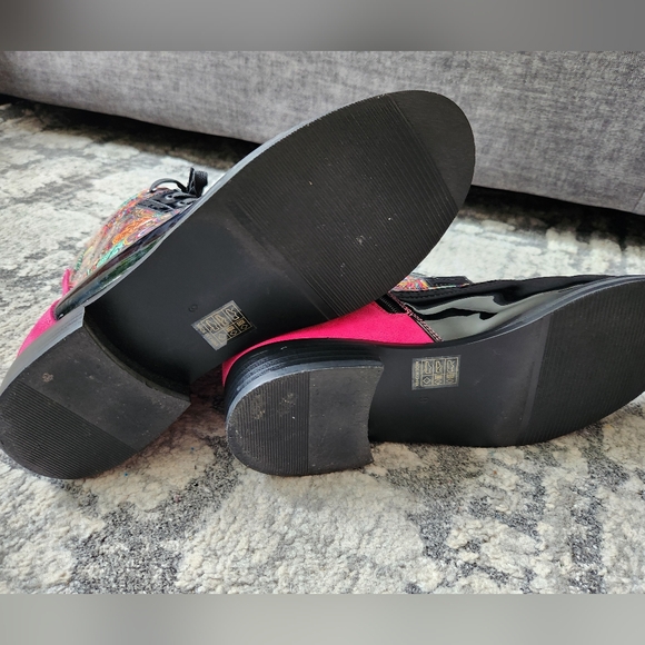 Pink Multi colored Ninety Union Chelsea Booties Sz.9 - Picture 5 of 5